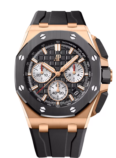 Royal Oak Offshore Selfwinding Chronograph 26420RO.OO.A002CA.01 — 43mm, 18-carat pink gold