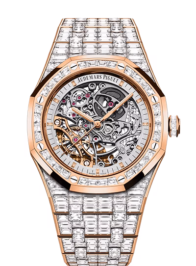 Royal Oak Double Balance Wheel Openworked 15417OR.ZZ.1267OR.01.A — 41mm, 18-carat pink gold