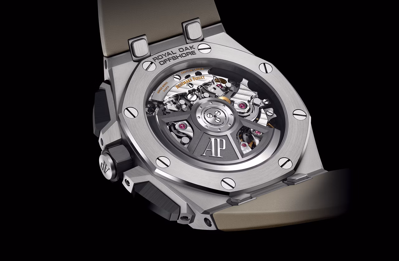 Gros plan d’un fond de Royal Oak Offshore