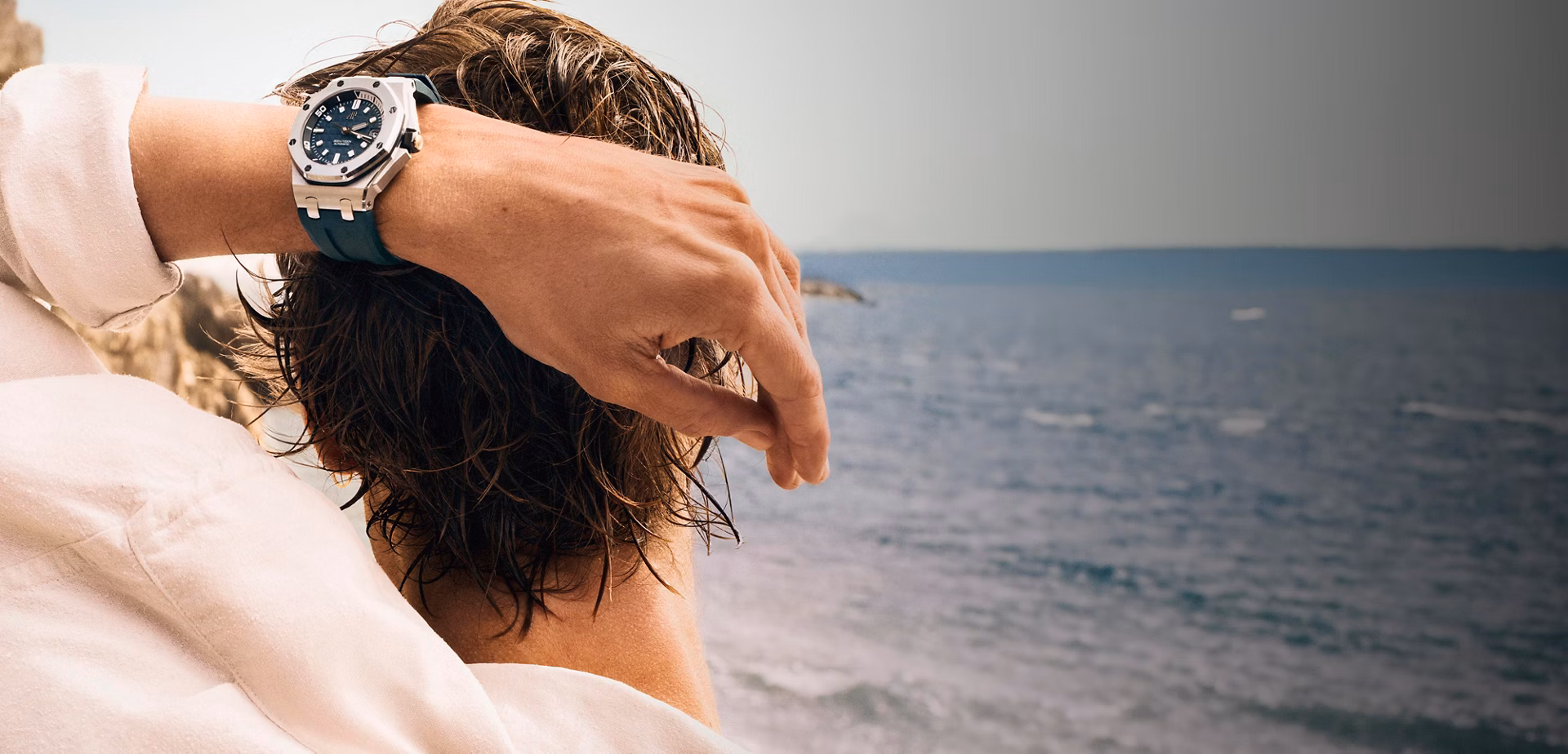 Photo lifestyle d’une montre Royal Oak Offshore.