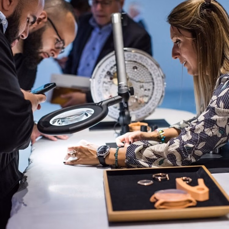 Audemars Piguet's booth at Art Basel, Miami Beach, 2019