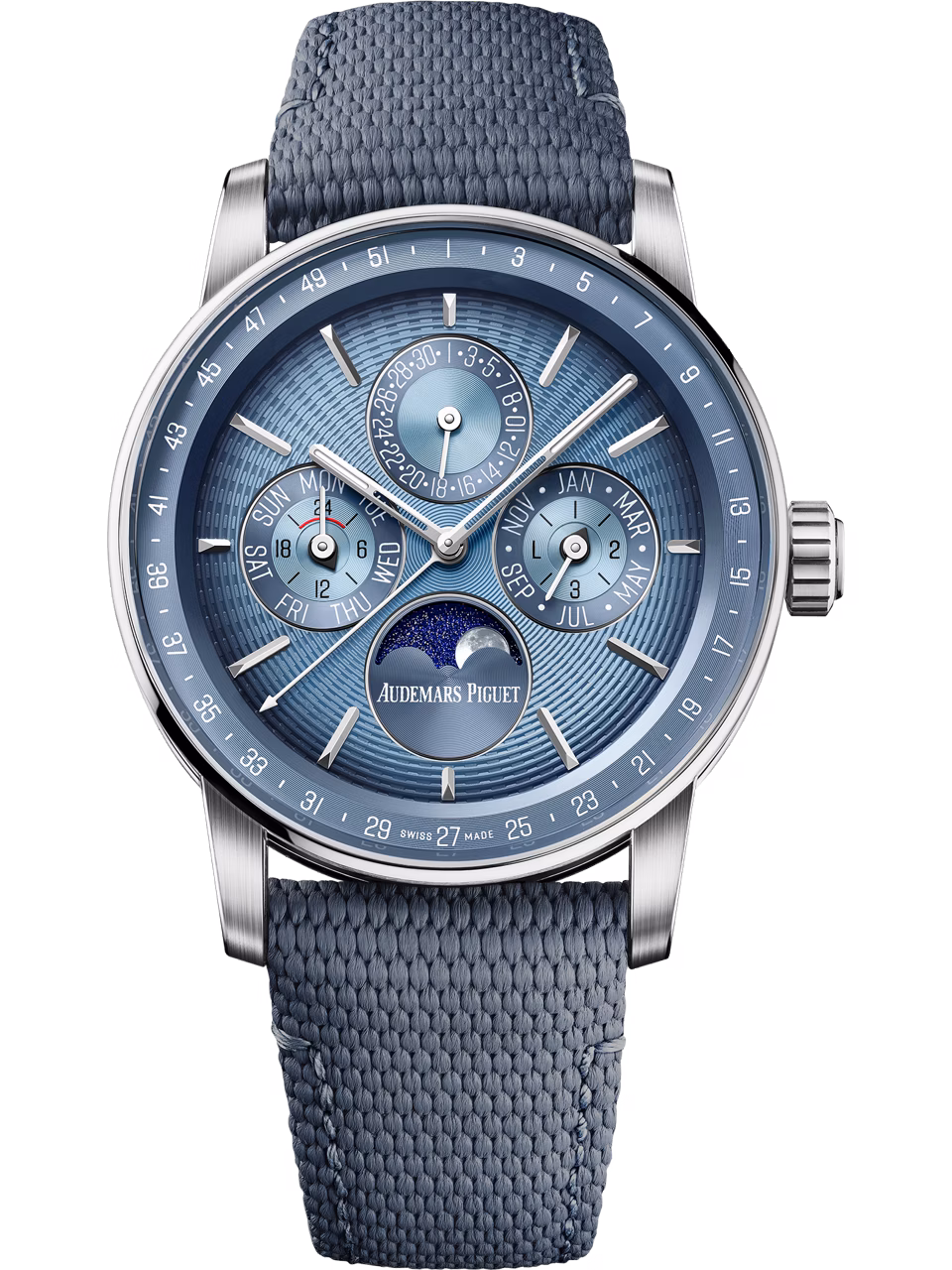 万年历腕表腕表的正立图