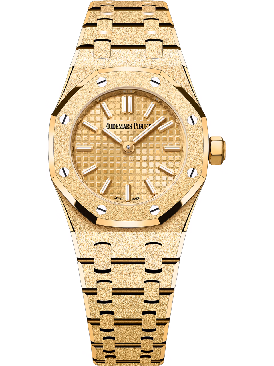 Standup image of the watch Mini Frosted Gold Quartz