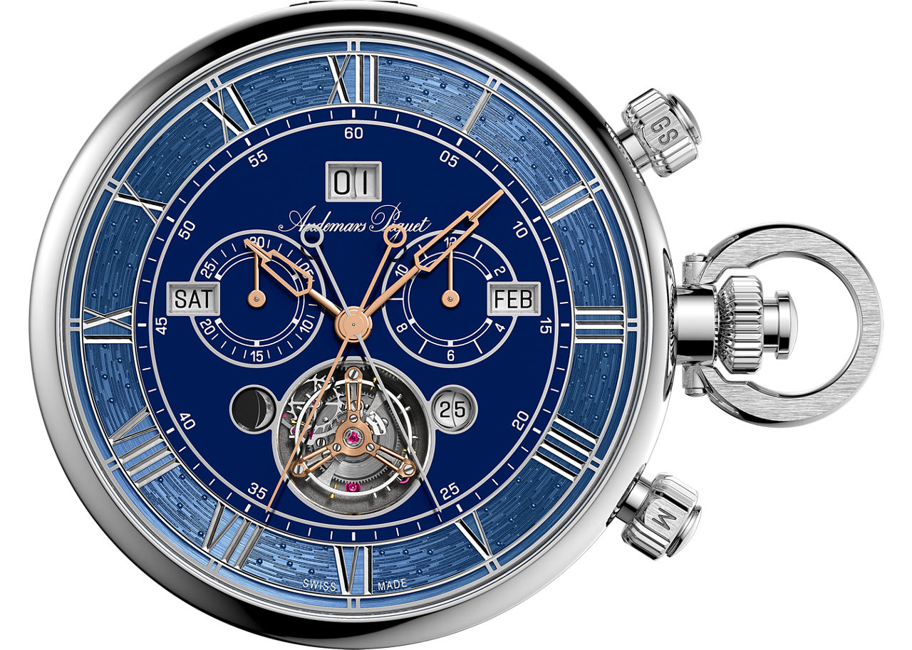 Close-up of the watch case