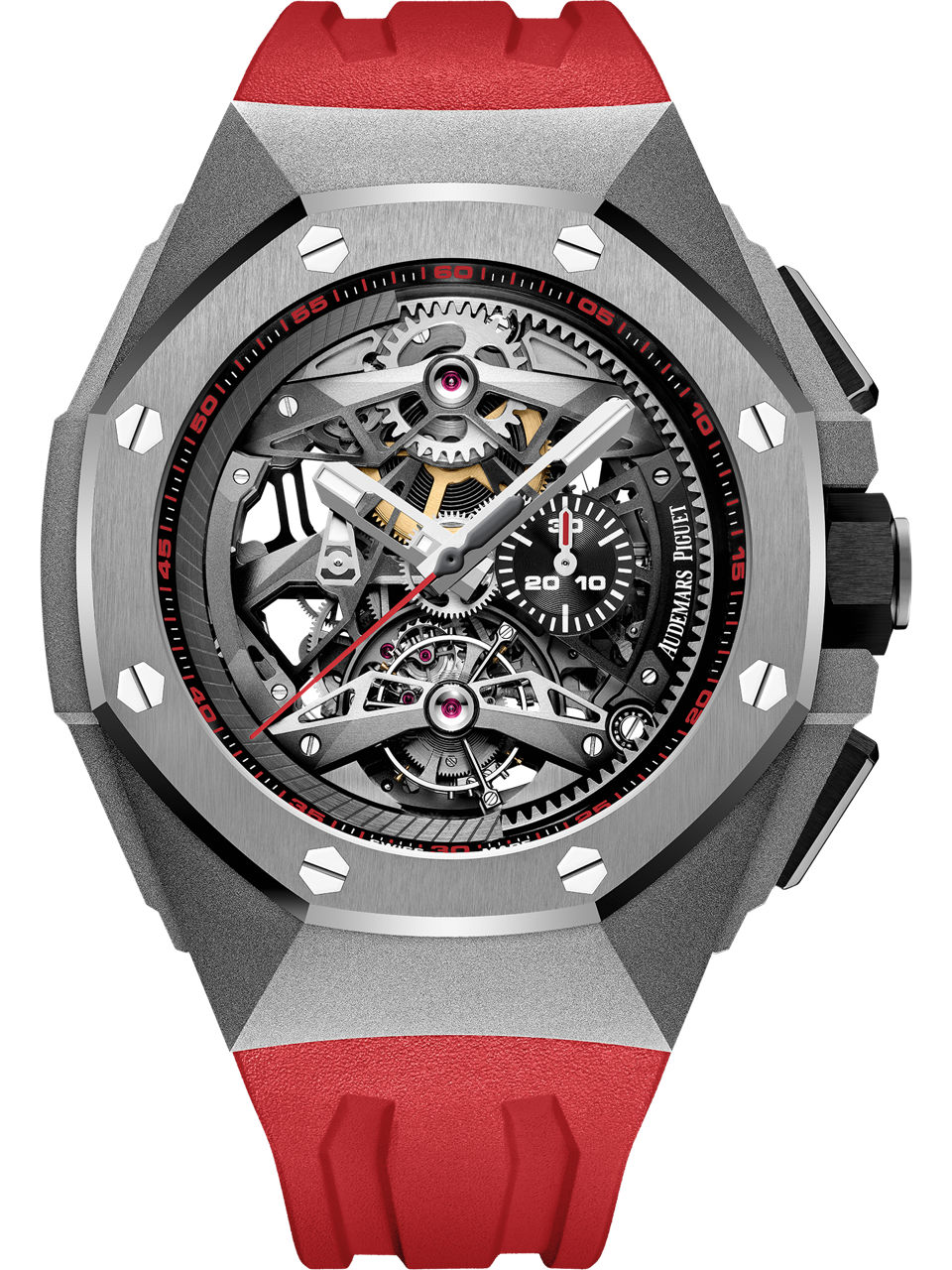 Das Gehäuse der Uhr in Nahaufnahme