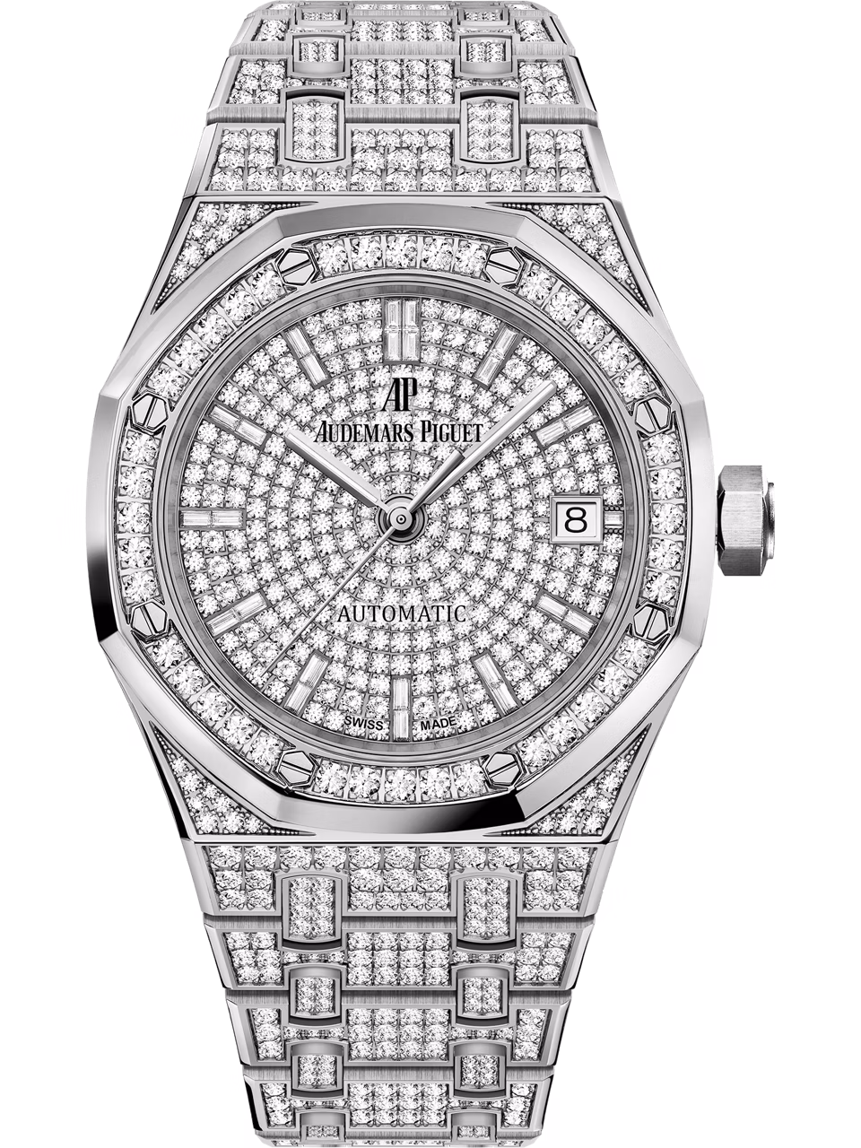 自动上链腕表的正立图