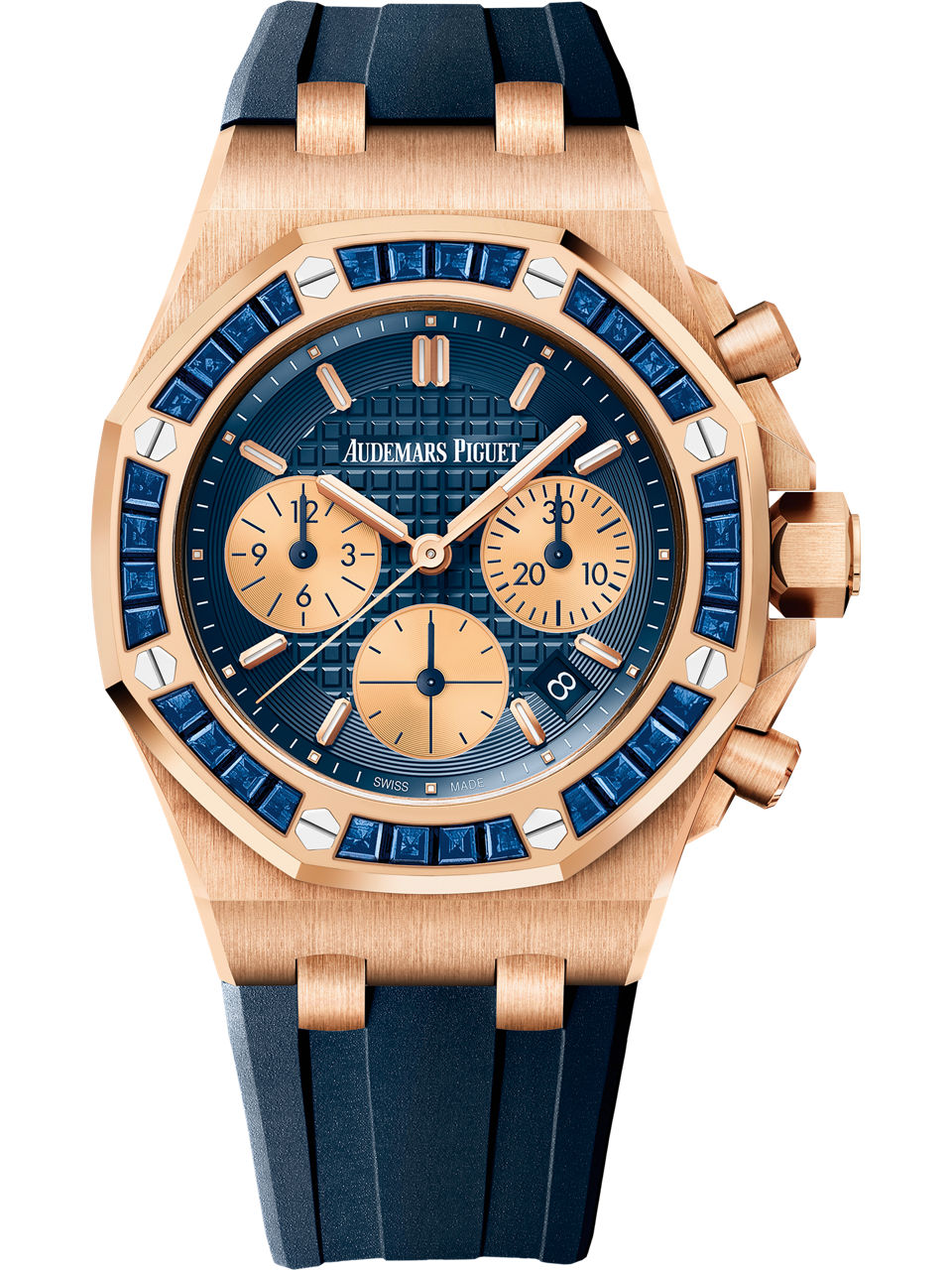 Close-up of the watch case