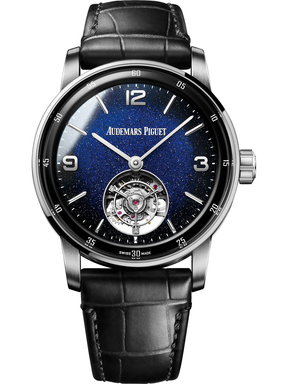 Das Gehäuse der Uhr in Nahaufnahme