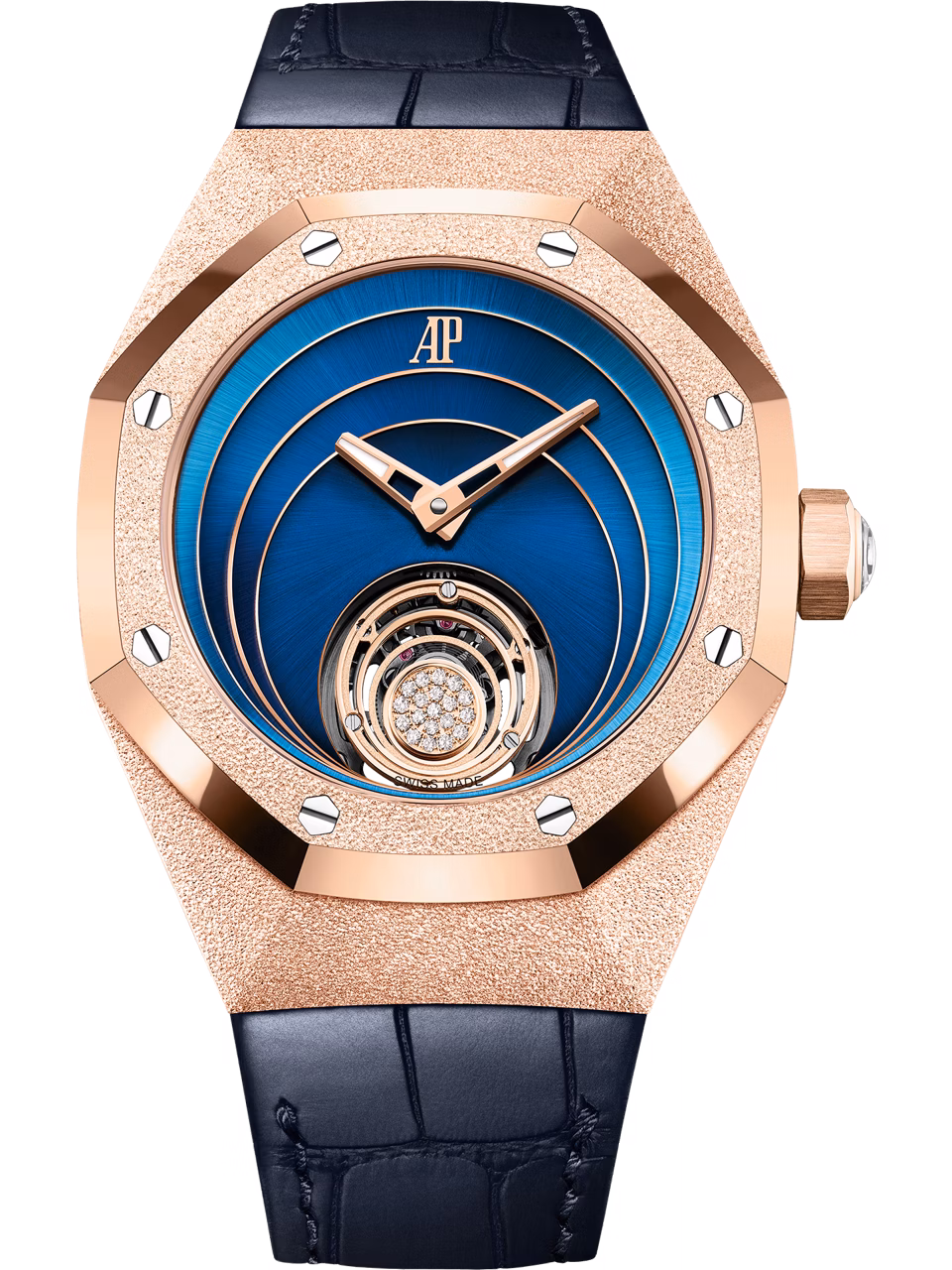 ウォッチの正面イメージ フロステッドゴールド フライング トゥールビヨン