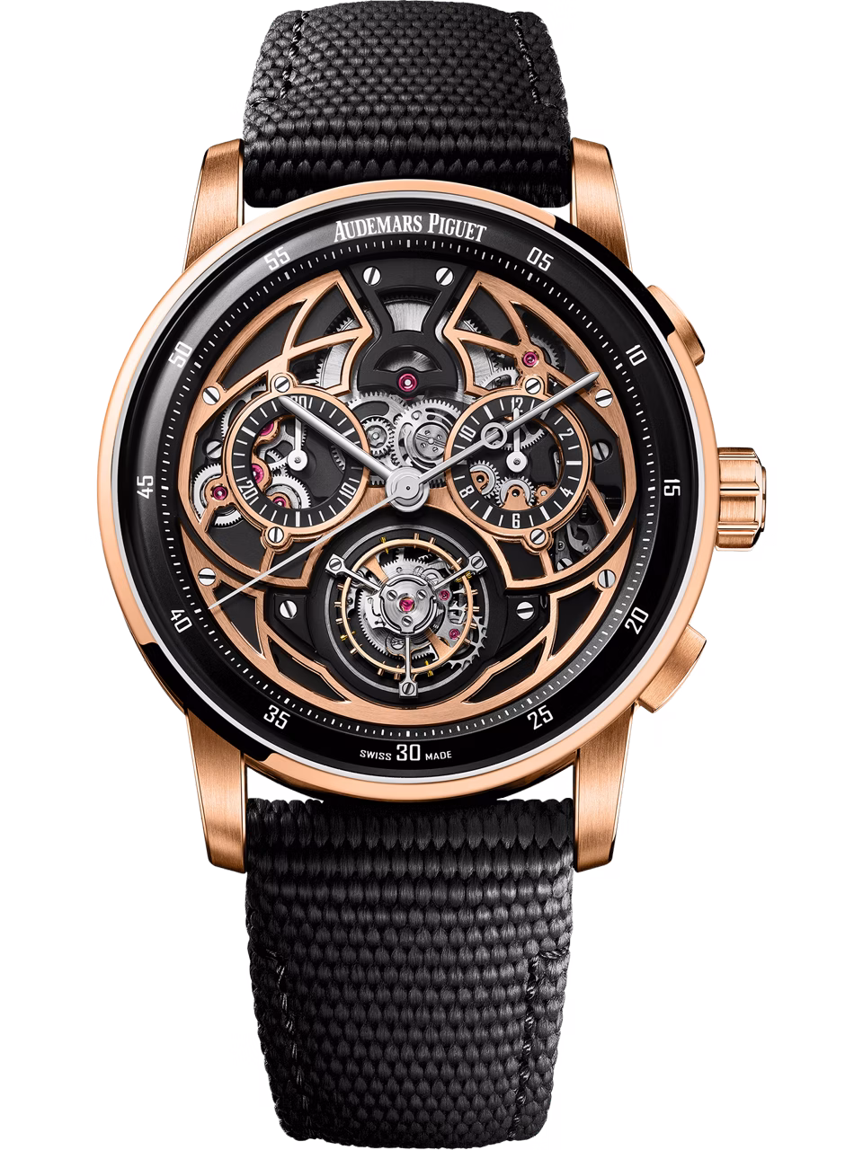 Imagen vertical del reloj Tourbillon Volante Automático Chronograph
