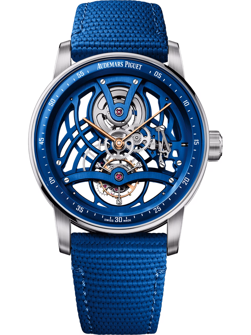 Porträt-Aufnahme des Modells Tourbillon Squelette