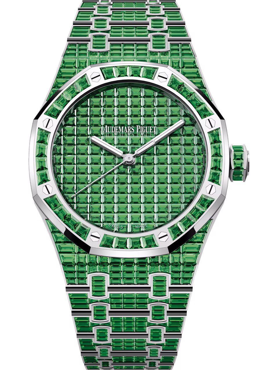 Imagen vertical del reloj Automático Tsavorita «50 aniversario»