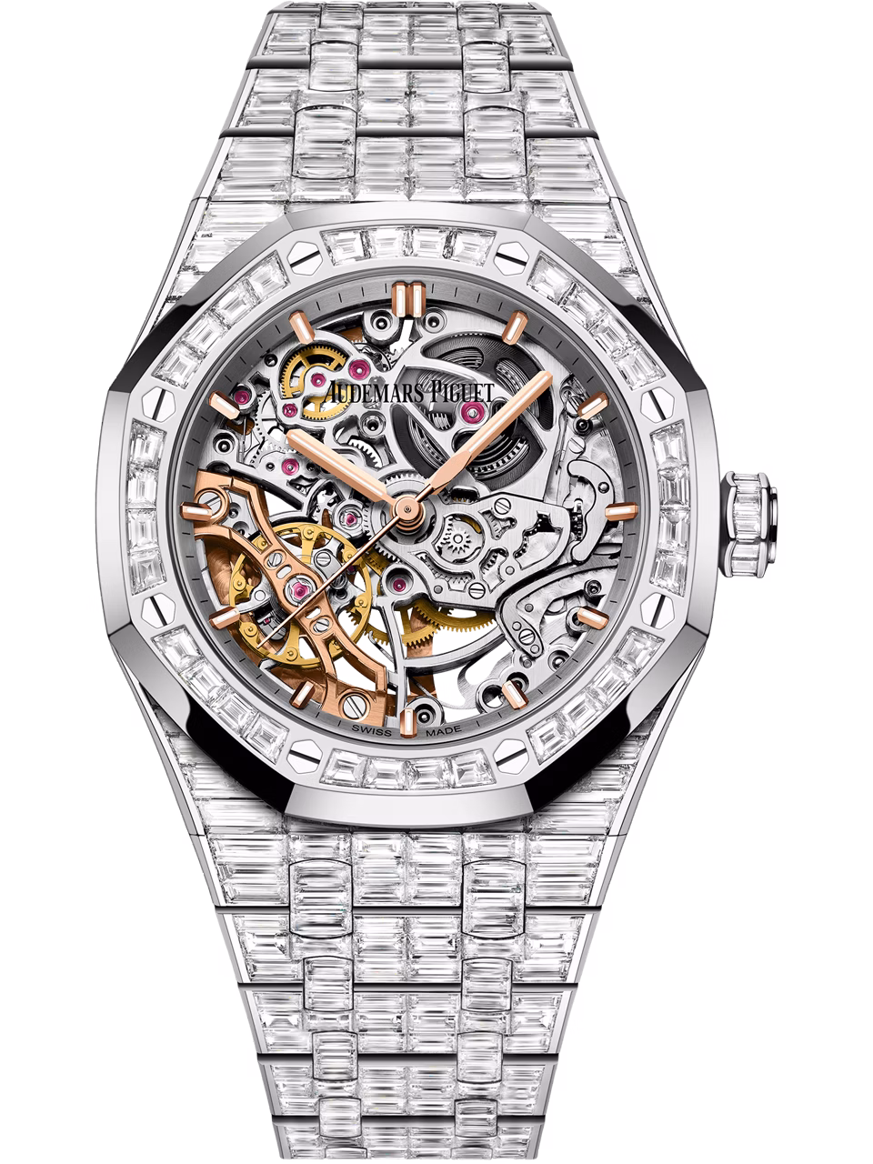 Immagine in posizione verticale dell’orologio Doppio Bilanciere Scheletrato