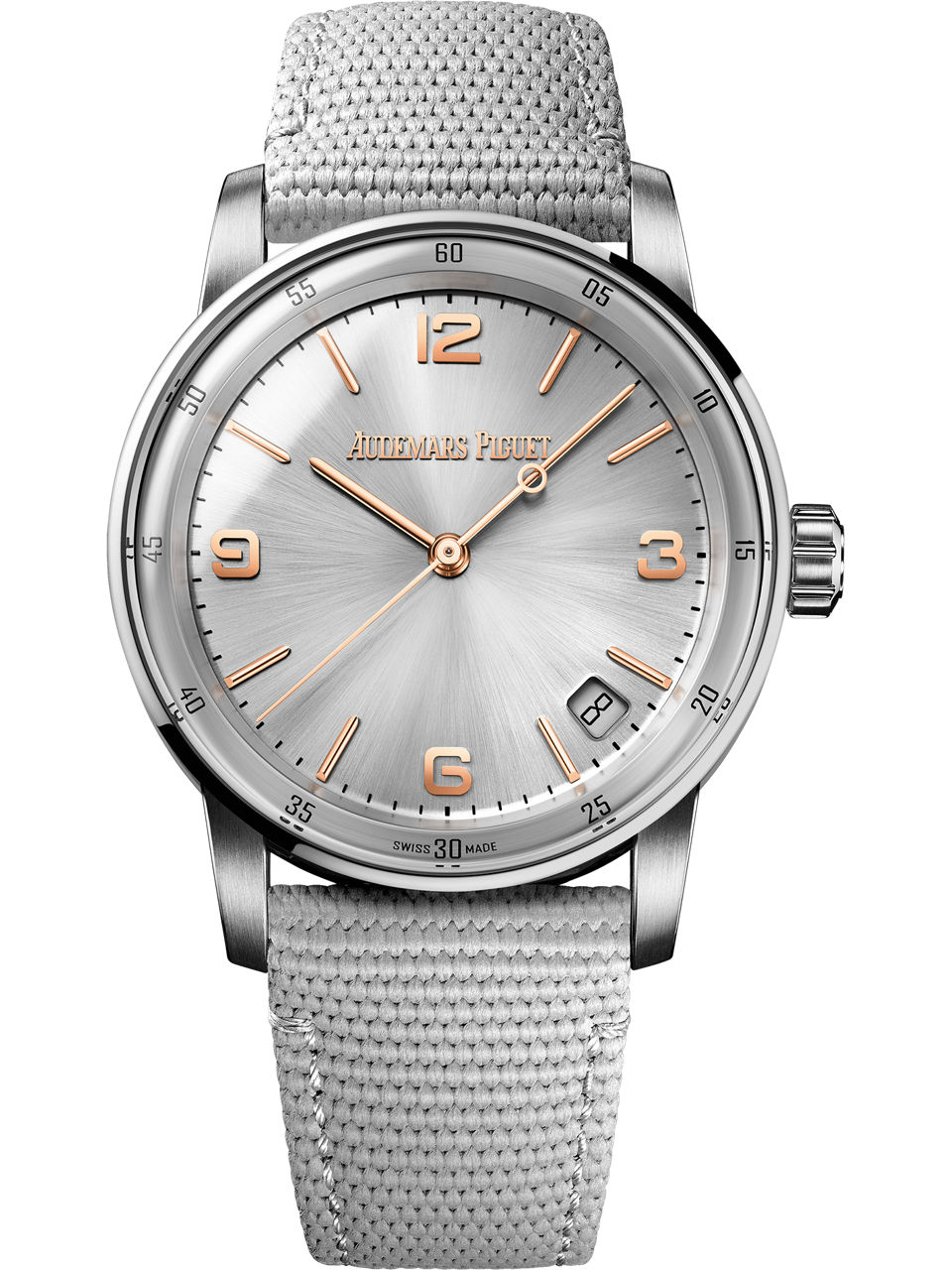 Das Gehäuse der Uhr in Nahaufnahme