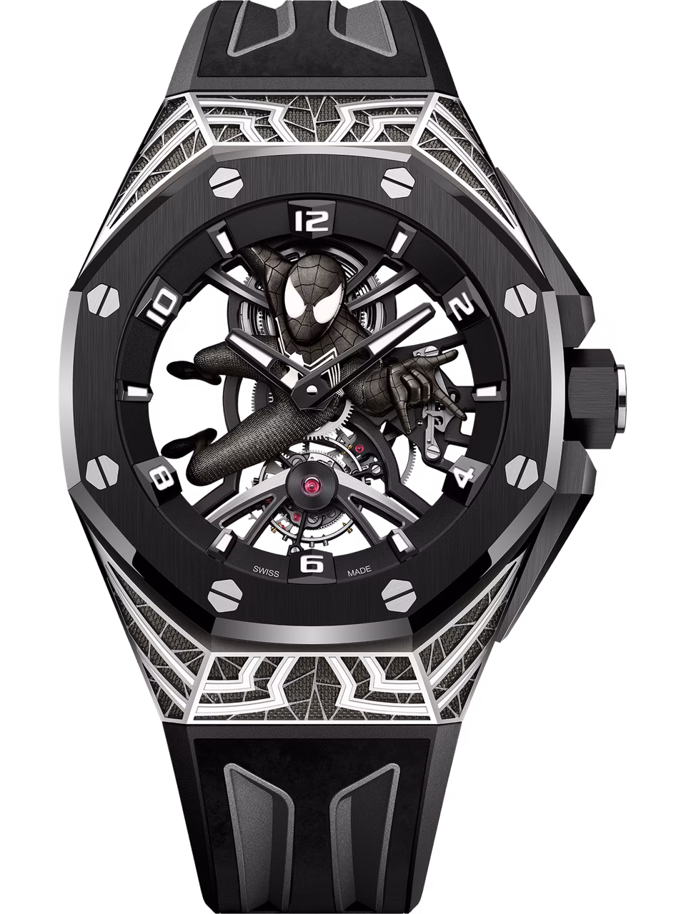 Imagen vertical del reloj Tourbillon «Spider-Man»