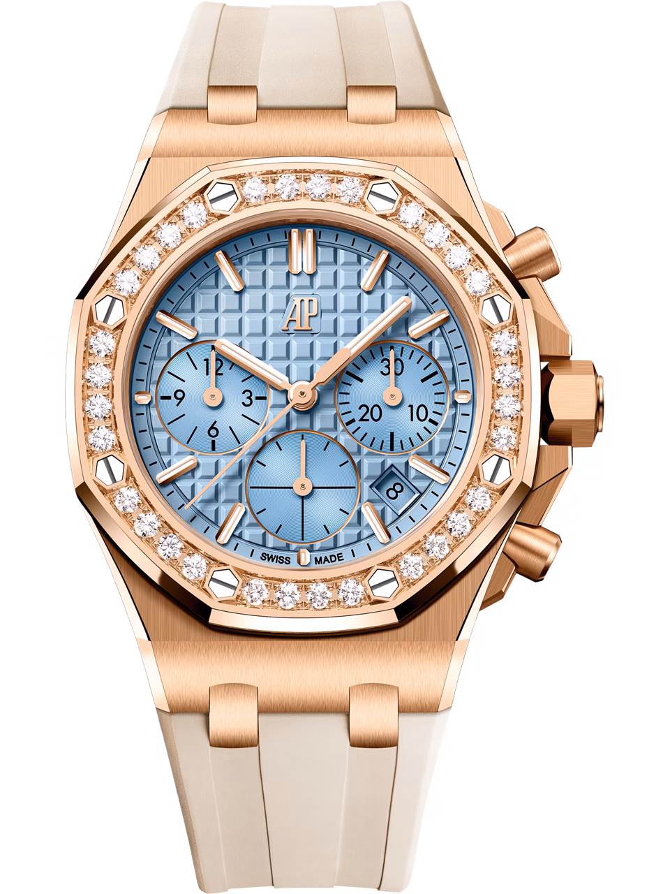 自动上链计时码表腕表的正立图