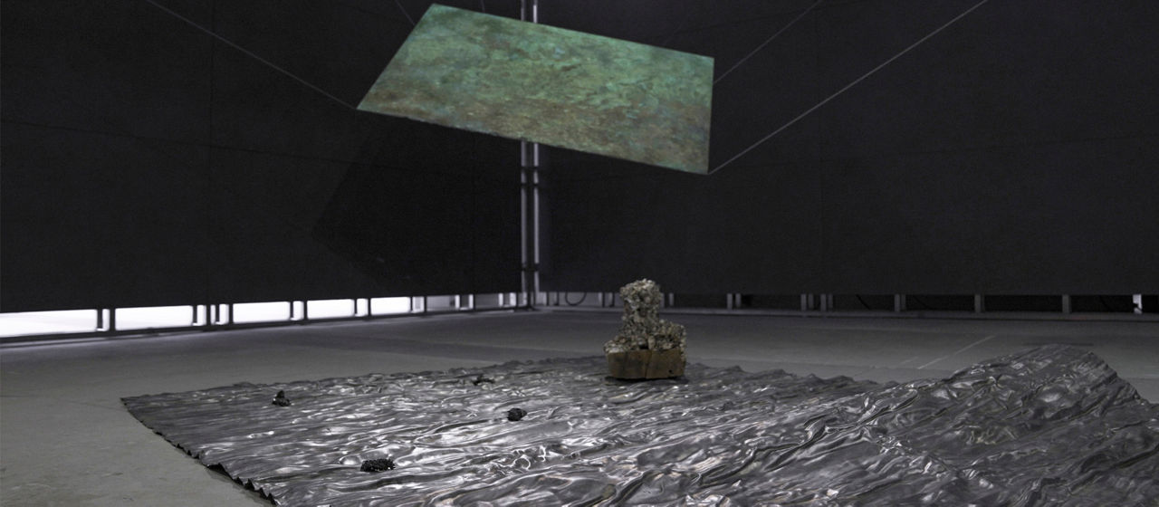 A glimpse of Yu Ji 's project titled “Stone, Barnacles, and Seeds” (2022).